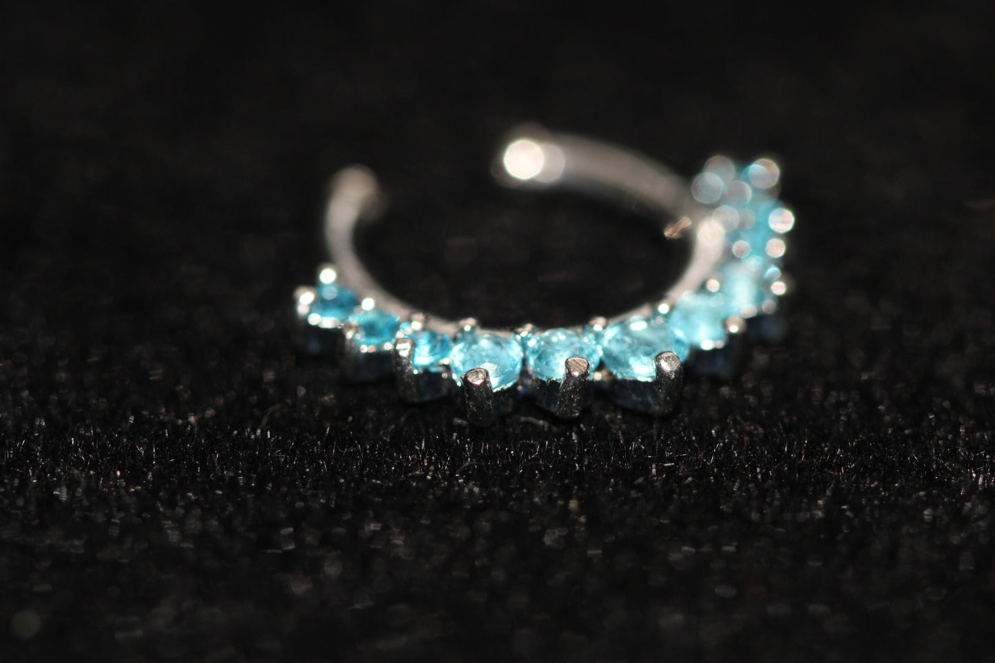 Faux Piercing septum avec strass