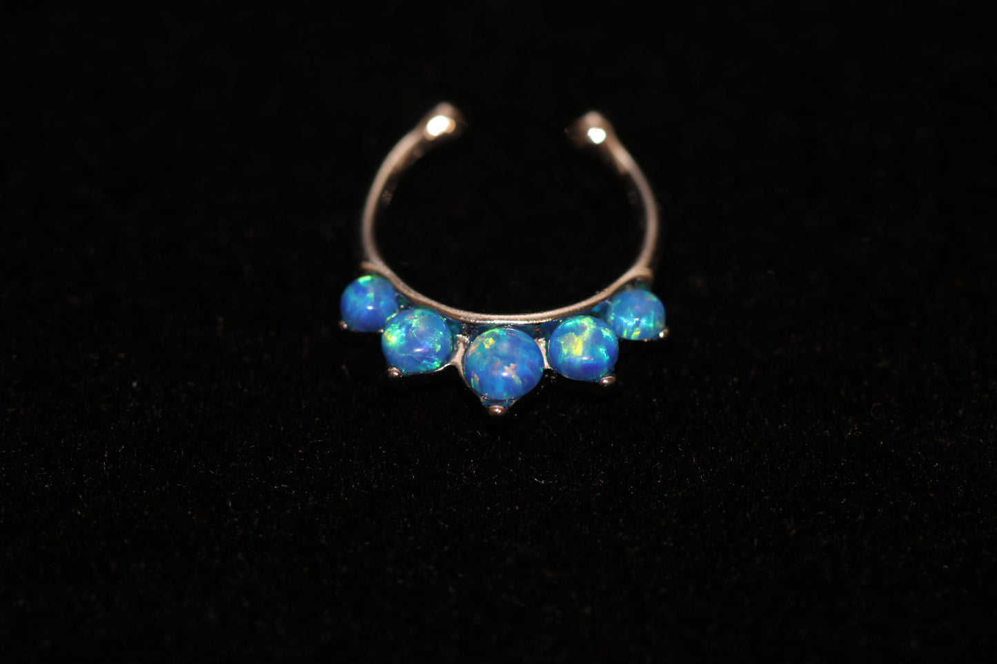 Faux Piercing septum opalite